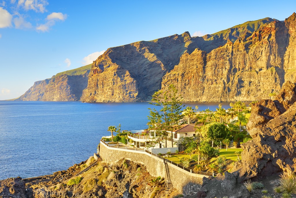 Los Gigantes Cliff, Wyspy Kanaryjskie, Teneryfa, Hiszpania