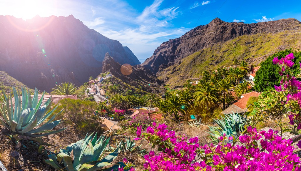 Masca village, the most visited tourist attraction of Tenerife, Spain.
