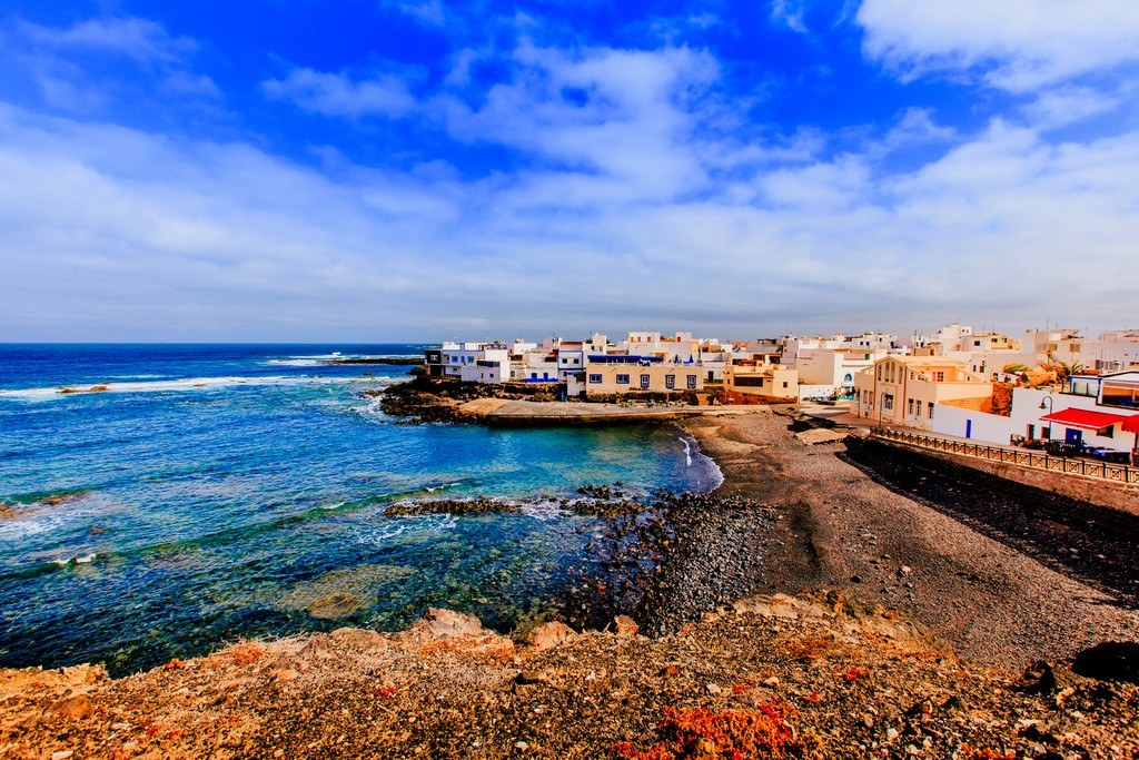 Spanish View Landscape in El Cotillo Fuerteventura Canary Islands Spain