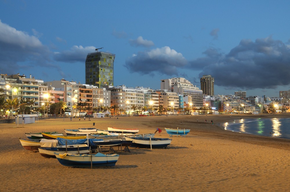Beach in Las Palmas de Gran Canaria, Spain