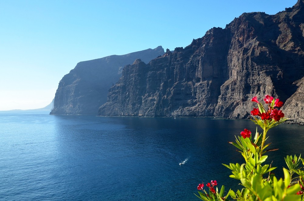 Beautiful view of Los Gigantes cliffs in Tenerife, Canary Islands,Spain.Nature background.Travel concept.