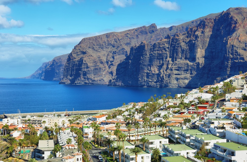 Cliffs known as "Los Gigantes (Acantilados de los Gigantes) " in Tenerife, Canary islands, Spain