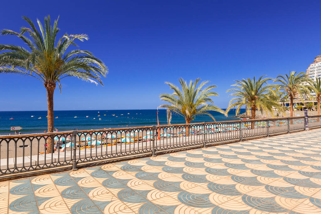 Promenade to the beach in Taurito on Gran Canaria island, Spain