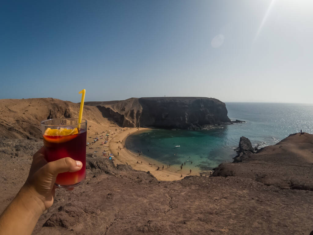 Punta Papagayo is the point in the very south of Lanzarote Island. It is famous for its clean and blue sea and for its beautiful beach