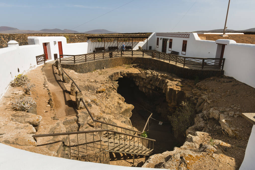 FUERTEVENTURA - SEPTEMBER 23: The entrance to the Cueva del Llano in Fuerteventura, Spain on September 23, 2015