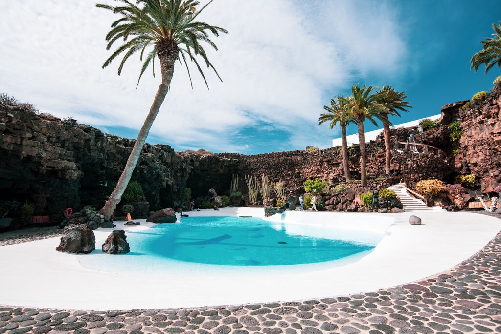Lanzarote - October 2020 - Pool designed by Cesar Manrique, Los Jameos del Agua